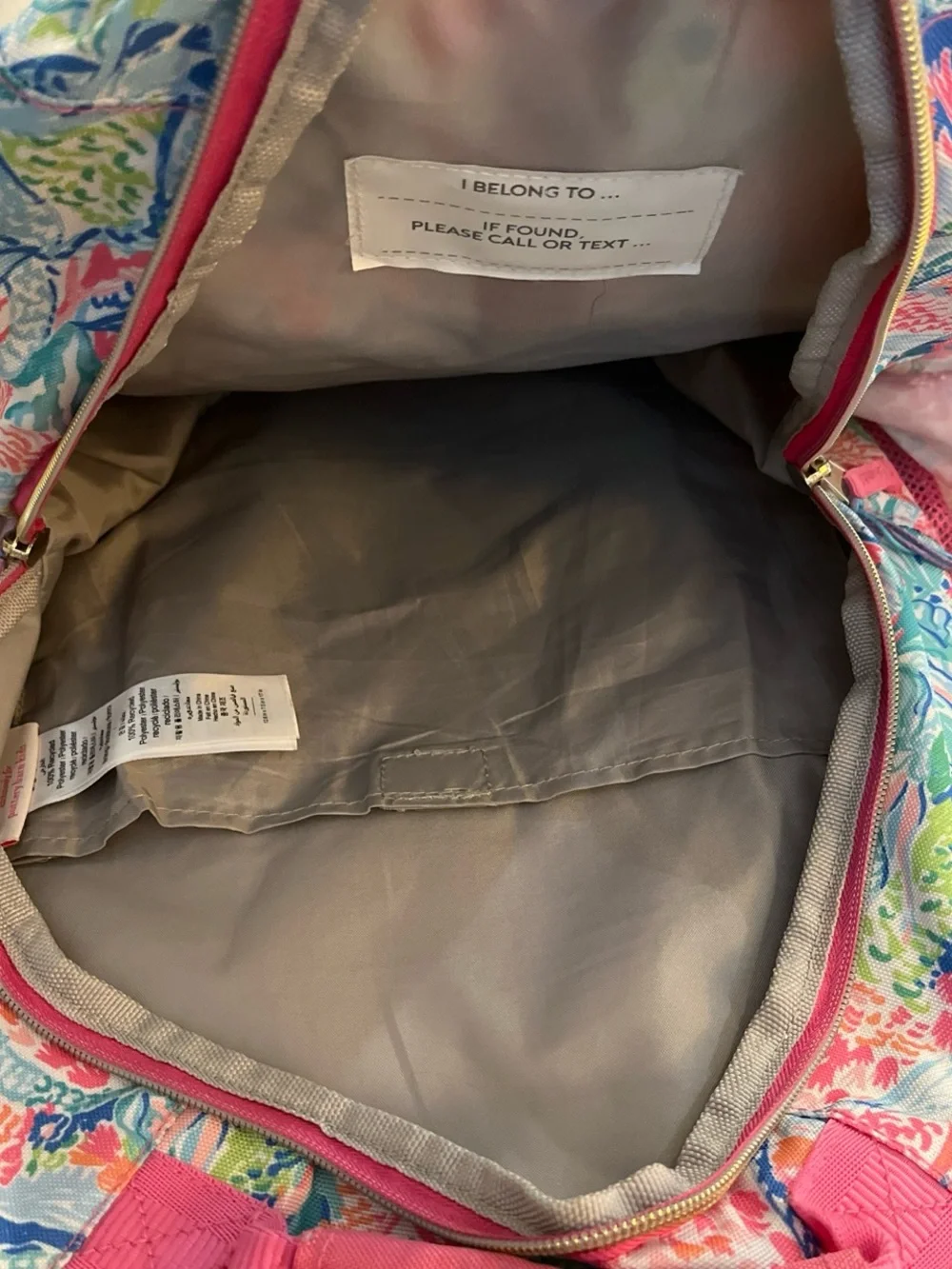 Pottery Barn X Lilly Pulitzer Girls' Pink Tropical Mermaid Print Backpack